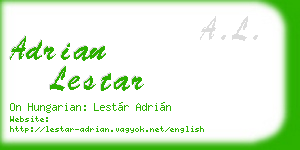 adrian lestar business card